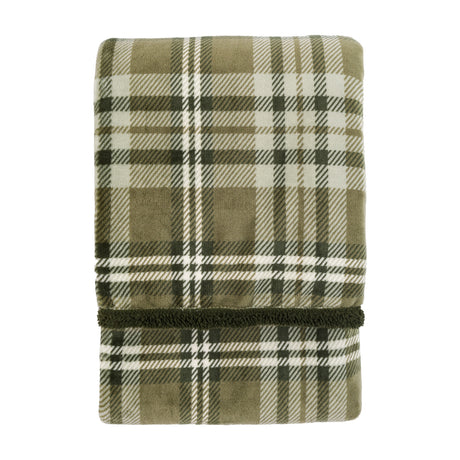 Kilburn & Scott Tartan Sherpa Throw
