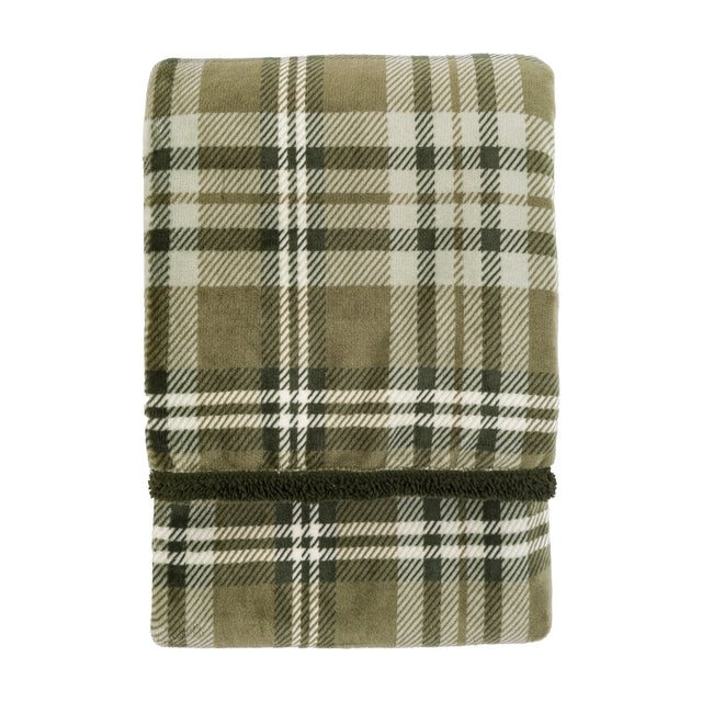Kilburn & Scott Tartan Sherpa Throw
