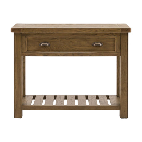Hardwick 1 Drawer Console Table – Natural Oak