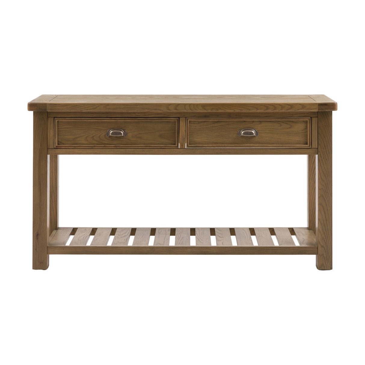 Hardwick 2 Drawer Console Table – Natural Oak