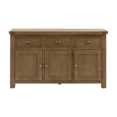 Hardwick 3 Door 3 Drawer Sideboard – Natural Oak