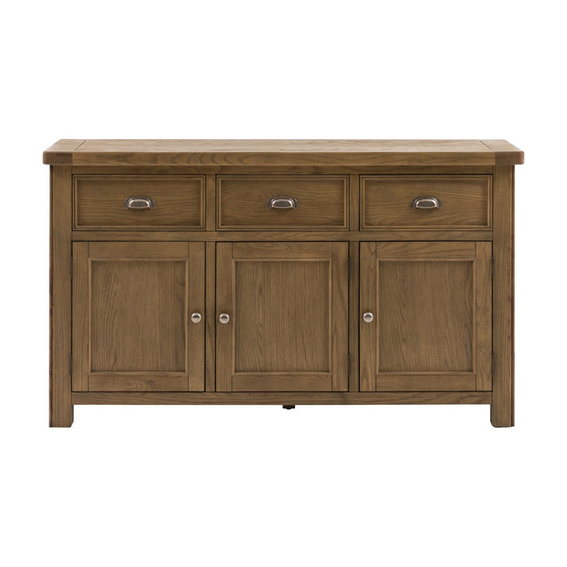 Hardwick 3 Door 3 Drawer Sideboard – Natural Oak