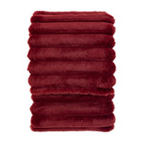 Ribbed Faux Fur Throw