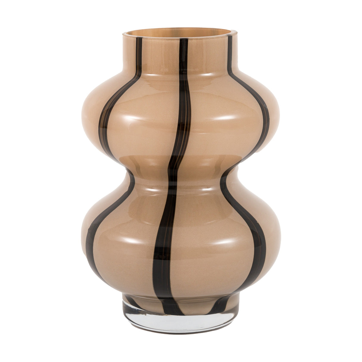 Forma Swirl Glass Vase – Camel