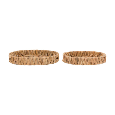 Wye Woven Round Trays – Natural