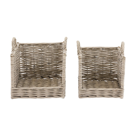 Corte Willow Log Baskets Set of 2 – Natural