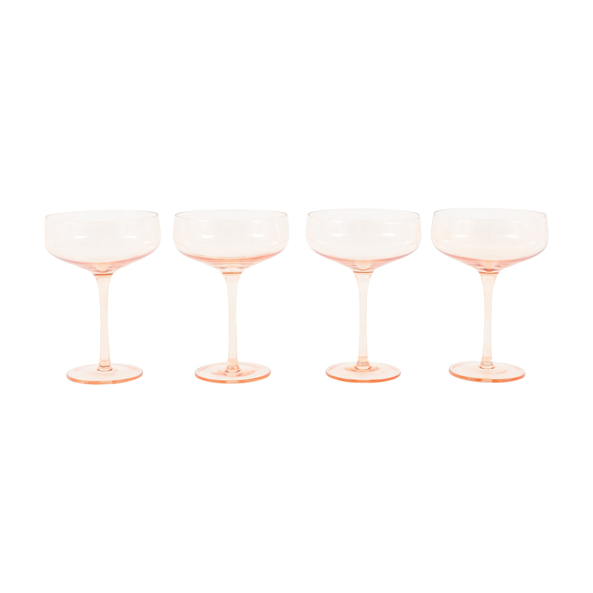 Coupe Cocktail Glasses Set of 4 – Amber