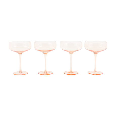 Coupe Cocktail Glasses Set of 4 – Amber