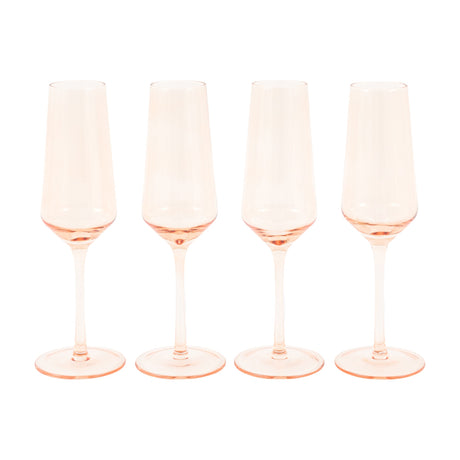 Flute Champagne Glasses Set of 4 – Amber