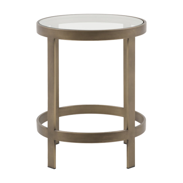 Monti Round Side Table – Bronze