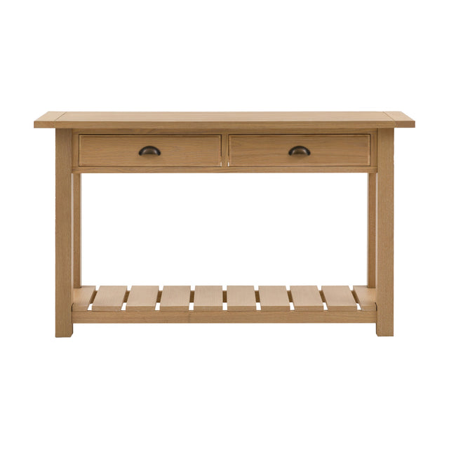 Eton Console Table with 2 Drawers and Shelf