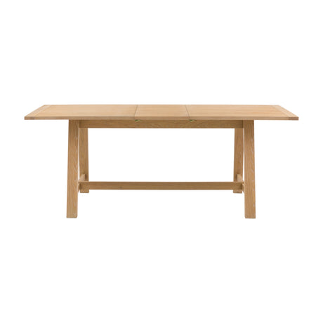 Eton Extending Trestle Dining Table – Natural Oak