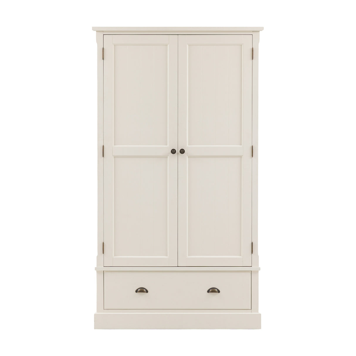 Eton Wooden 2 Door Wardrobe with Drawer – White