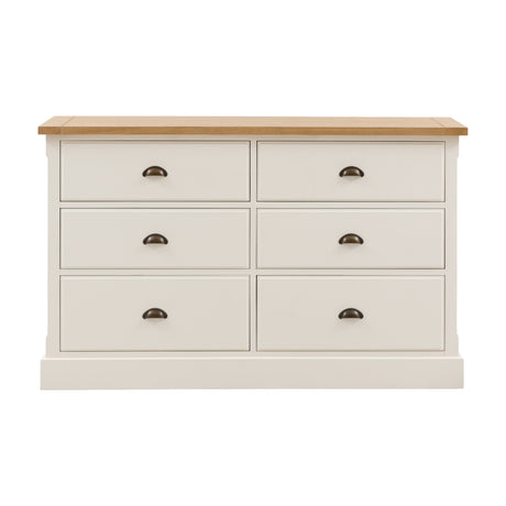 Eton 6 Drawer Wide Chest – White