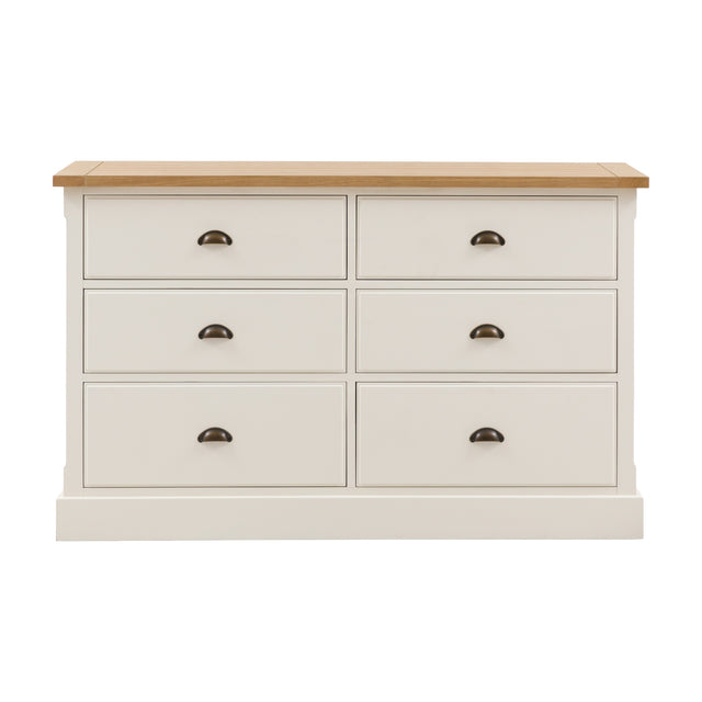 Eton 6 Drawer Wide Chest – White