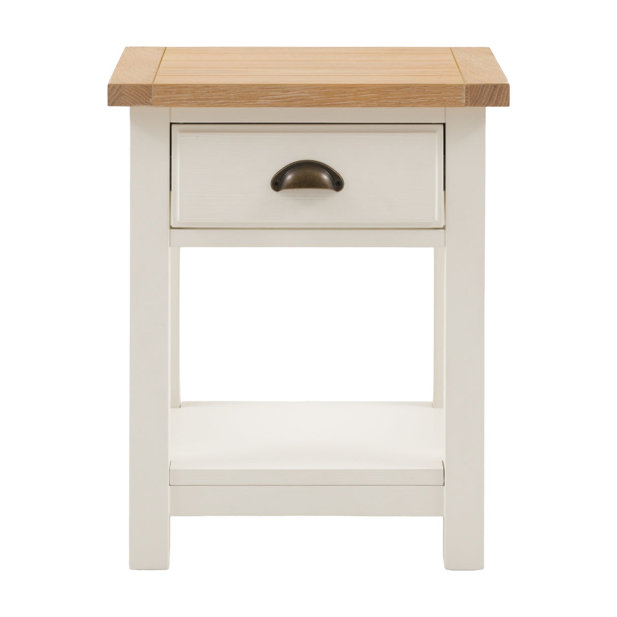 Eton 1 Drawer Bedside Table with Shelf – White