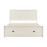 Eton Storage Bed with Drawer – White