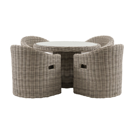 Ragusa 4 Seater Dining Set – Natural
