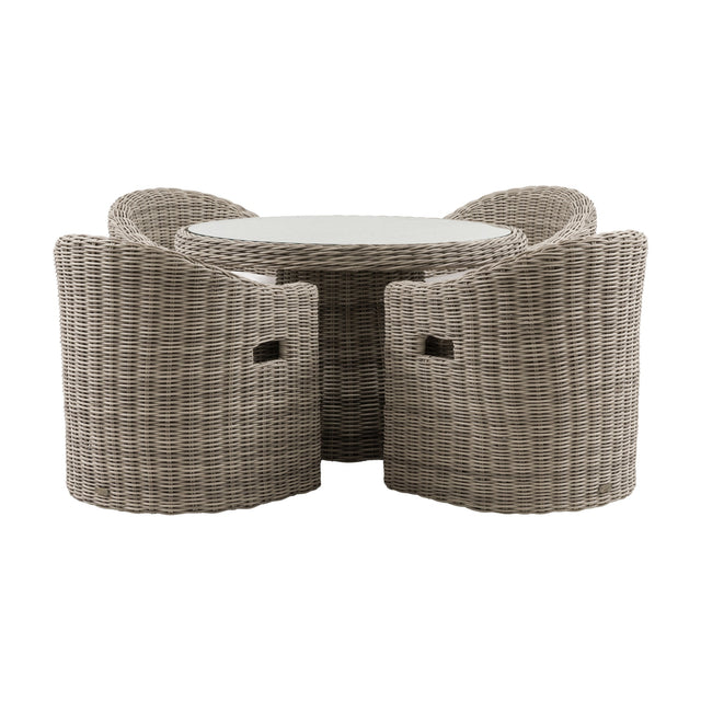 Ragusa 4 Seater Dining Set – Natural