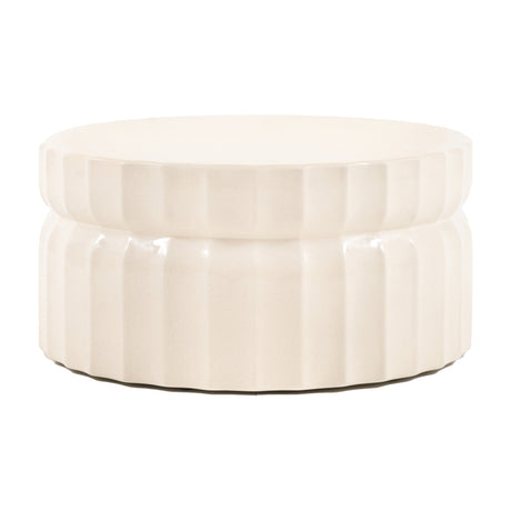 Cirella Fluted Coffee Table – Cream
