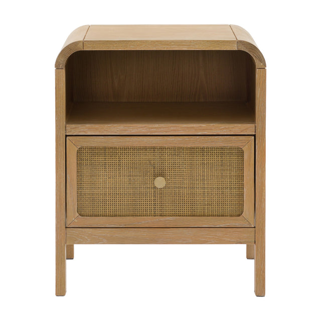 Bibury 1 Drawer Bedside Table – Natural