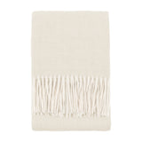 Cassis Herringbone Throw with Fringe