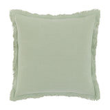 Linen Look Fringed Cushion Set of 2