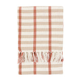 Arvo Grid Woven Throw with Tassels