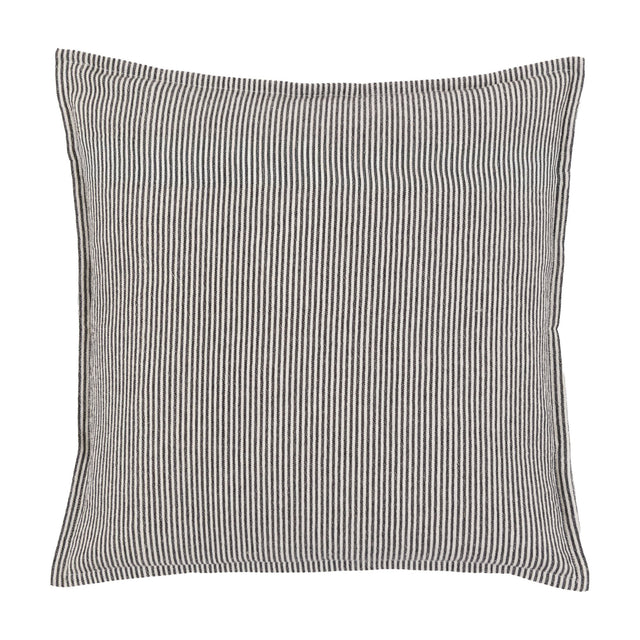 Windsor Woven Stripe Cushion – Ink Blue