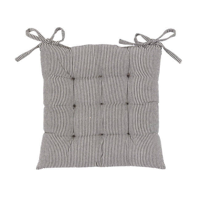 Windsor Woven Stripe Seat Pad – Ink Blue