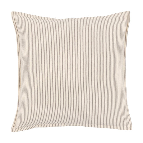 Fairford Woven Stripe Cushion – Cream