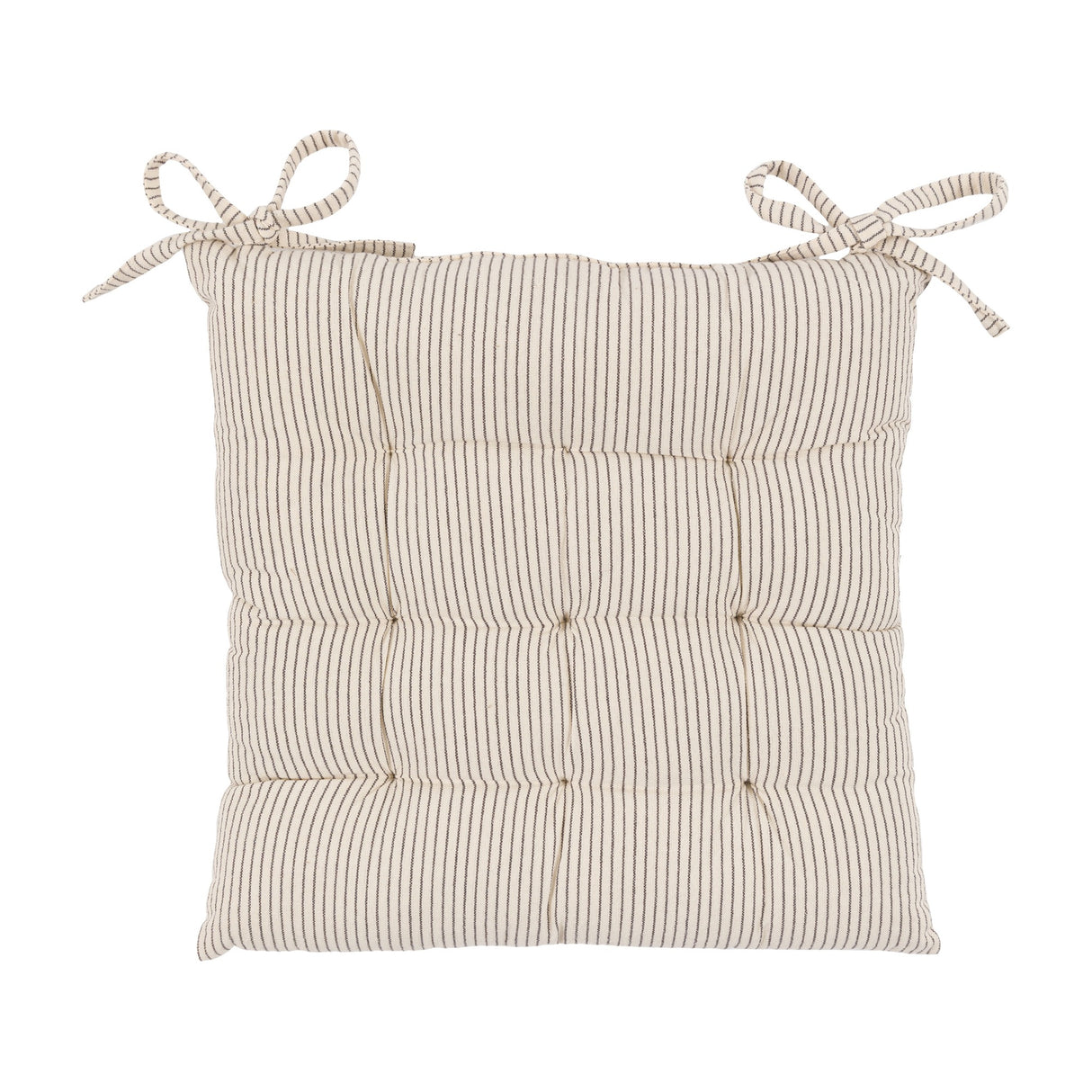 Fairford Woven Stripe Seat Pad – Cream