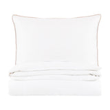 Egyptian Cotton Piped Duvet Cover Set