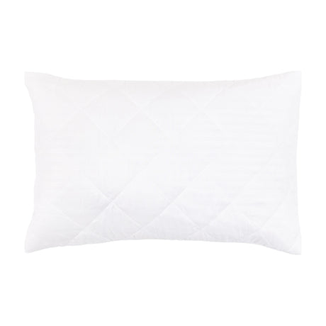 Simply Sleep Quilted Pillow Protector – White