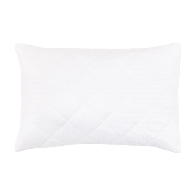 Simply Sleep Quilted Pillow Protector – White