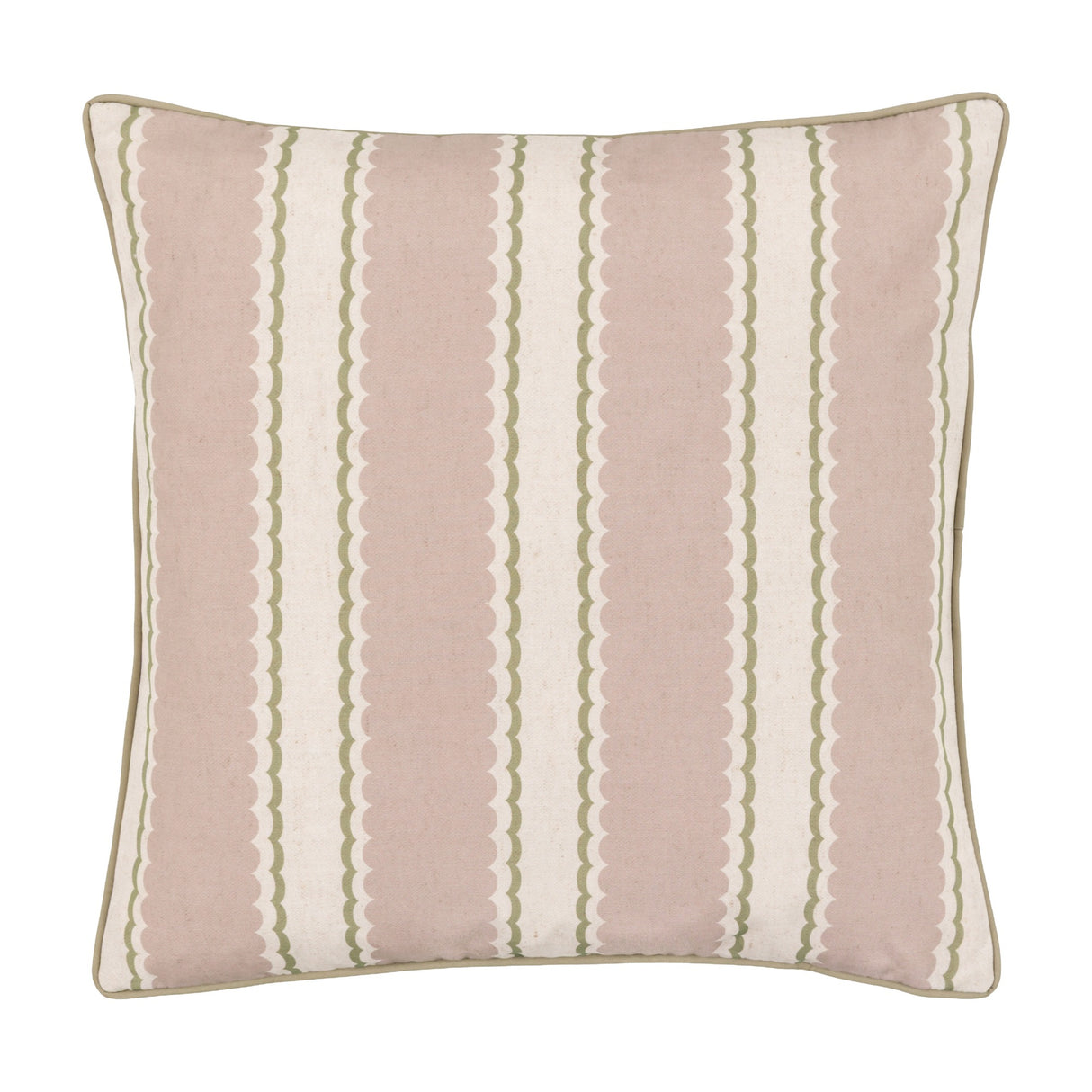 Calivana Scalloped Stripe Cushion