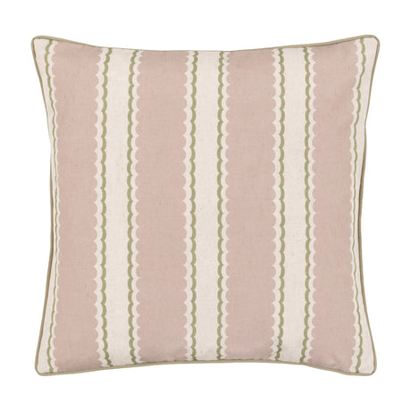 Calivana Scalloped Stripe Cushion