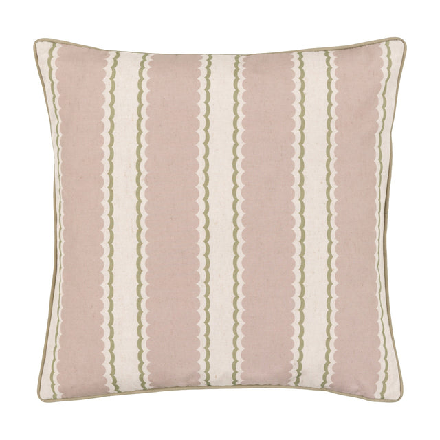 Calivana Scalloped Stripe Cushion