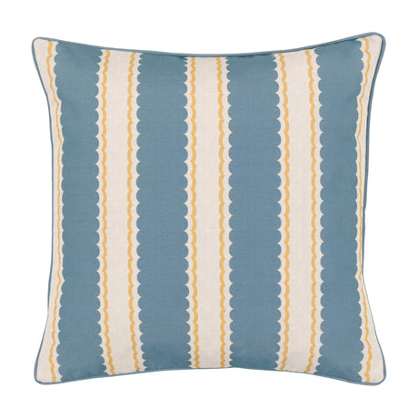 Calivana Scalloped Stripe Cushion