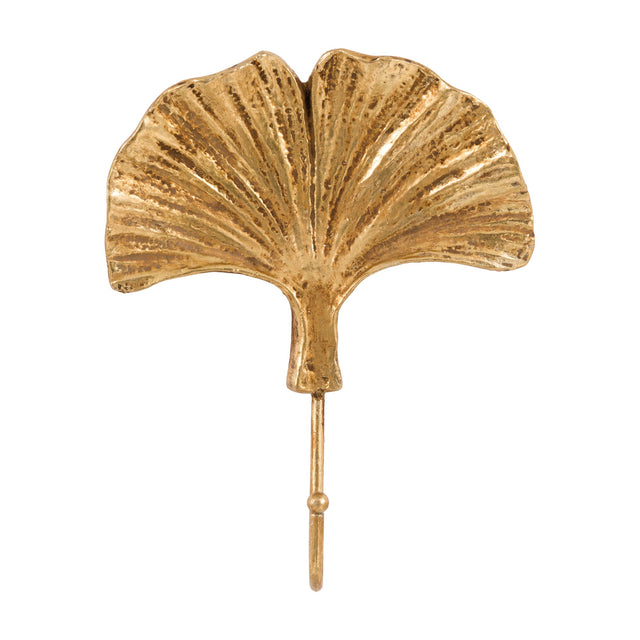 Ginkgo Leaf Wall Hook – Gold