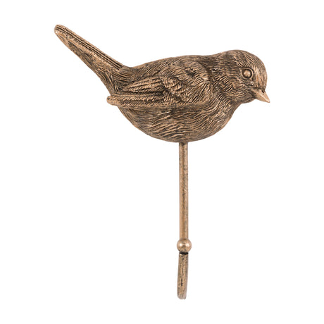 Perched Bird Wall Hook – Antique Bronze