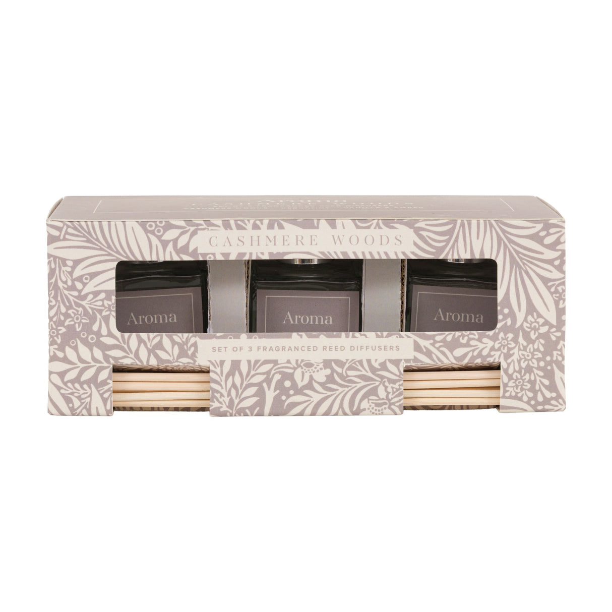 Cashmere Woods Fragranced Reed Diffusers Set of 3 – Grey