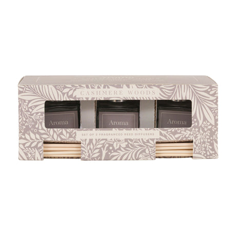 Cashmere Woods Fragranced Reed Diffusers Set of 3 – Grey