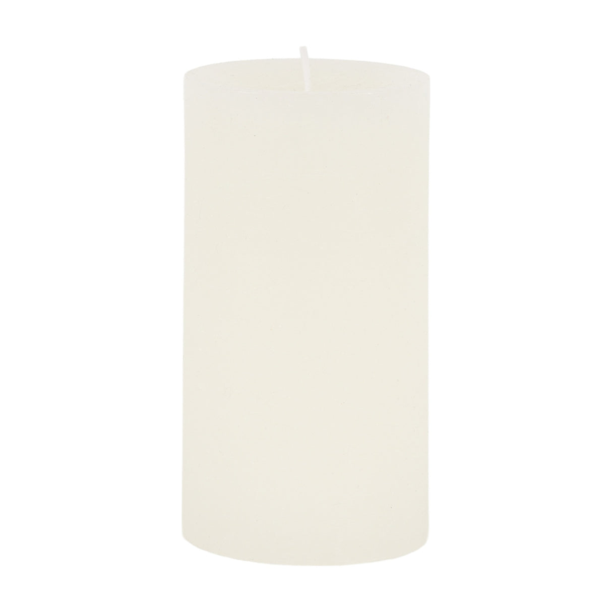 Rustic Pillar Candle Set of 2 – White