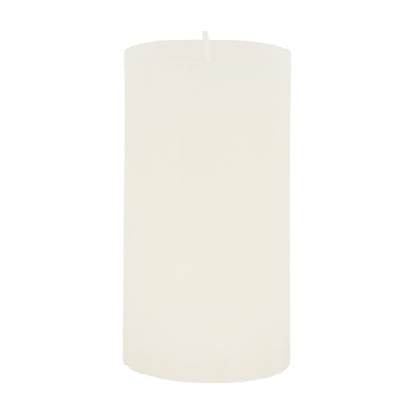 Rustic Pillar Candle Set of 2 – White