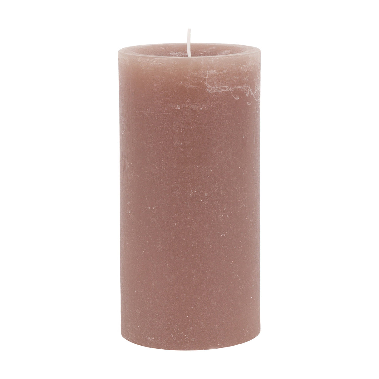 Rustic Pillar Candle Set of 2 – Taupe