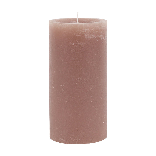 Rustic Pillar Candle Set of 2 – Taupe