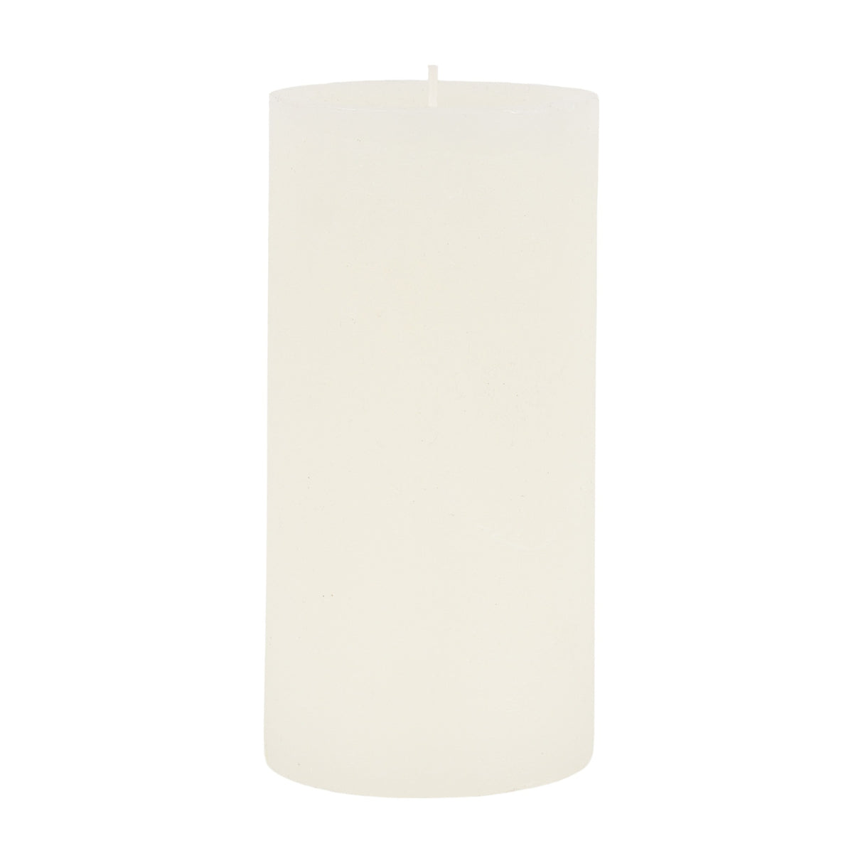Rustic Pillar Candle Set of 2 – White