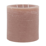 Rustic Three Wick Pillar Candle