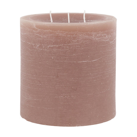 Rustic Three Wick Pillar Candle